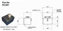Load image into Gallery viewer, R3 TRUCK MOUNTED HYDRAULIC OIL TANK 25 LITRE