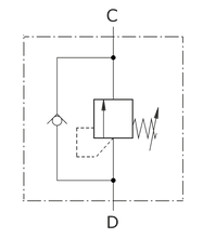 Load image into Gallery viewer, Walvoil 3/8" BSP Direct Acting Sequence Valve 50-220 Bar 25LPM