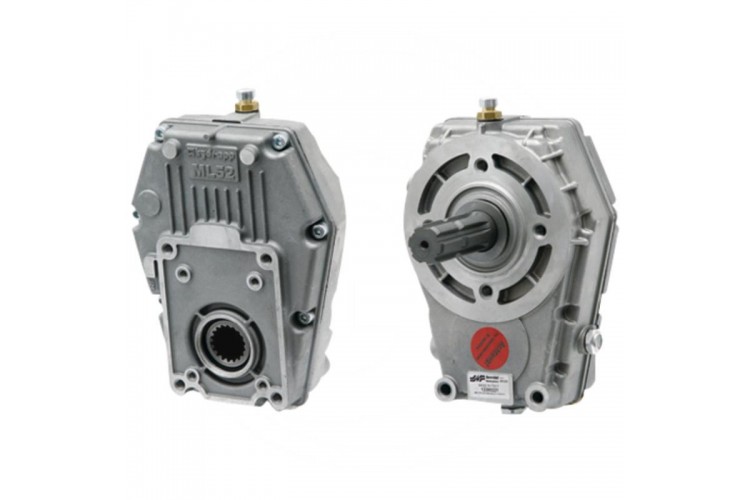 Hydrapp ML52 PTO Gearbox, Group 2-3, male 1:3.8 Ratio